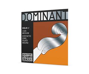 Thomastik-Infeld Dominant Violin String D 4/4 - Single string (132A), synthetic core, silver wound, medium tension