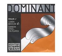Thomastik-Infeld Dominant Violin String E 4/4 - Single string (129SN), steel core, tinned plain, medium tension