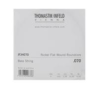 Thomastik Einzelsaite A .070 Stahlkern, Nickel flat wound long scale 34" JF34070 für E-Bass Jazz Satz JF345, JF344, JF346, Natural