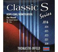 Thomastik single string E6 .039 silver-plated copper, flatwound on rope core KR39 for classical guitar Classic S Series Rope Core artist rope set KR116