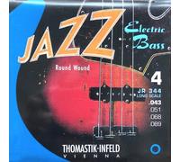 Thomastik 682765 Saiten für E-Bass Jazz Bass Serie Nickel Round Wound Roundcore, Satz JR 344 4-string roundwound long scale 34 Zoll Natural