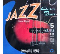 Thomastik Saiten für E-Bass Jazz Bass Serie Nickel Round Wound Roundcore Satz JR345 5-string roundwound long scale 34"