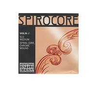 Thomastik-Infeld Spirocore violin string D 4/4 - single string (S12), spiral rope core, chrome steel wound, medium tension