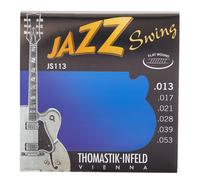 Thomastik-Infeld Electric Guitar Strings – Jazz Swing JS113 – Nickel Flat Wound Set .013-.053 Medium