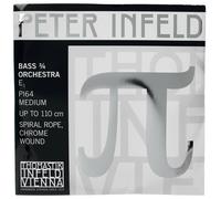 Thomastik-Infeld Bass E String Peter Infeld PI64 – Spiral Core Chrome Steel Wound Medium 3/4