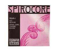 Thomastik single string for cello 4/4 Spirocore - D string spiral rope core, chrome wound, medium