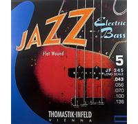 Thomastik Saiten für E-Bass Jazz Bass Flat Wound Satz JF345 5-string long scale 34"