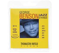 Thomastik Saiten für E-Gitarre George Benson Jazz Guitar Satz GB114 Heavy Nickel flatwound .014-.055