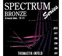Thomastik single string B/H .017 plain steel, brass plated P17 for acoustic guitar Spectrum set SB113; for jazz guitar and electric guitar