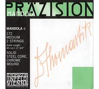 Thomastik single string D 172medium (1 pair) polished chrome steel band, flatwound for mandola precision set 174medium