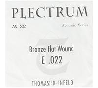 Thomastik single string E .022 bronze with silk inlay, wound, flatwound AC522 for acoustic guitar Plectrum Acoustic Series set AC211 (12-string set)