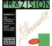 Thomastik single string E 150 strong (1 pair) tin-plated silver wire for mandolin precision set 154 strong