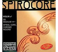 Thomastik single string for 1/2 violin Spirocore - D string spiral rope core, steel wound, medium