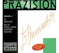Thomastik single string for 1/4 violin precision solid steel core D-string chrome wound, medium