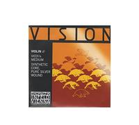 Thomastik Einzelsaite für 1/8 Violine Vision - D-Saite Kunststoffkern, Rein-Silber umsponnen, mittel