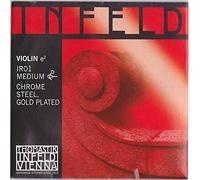 Thomastik Infeld Red Violin Strings, Single E String, IR01, 4/4 Size, Chrome Steel, Gold Plated