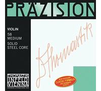 Thomastik single string for 4/4 violin precision solid steel core G string chrome steel wound, medium