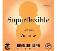 Thomastik single string for 4/4 violin Superflexible - D string steel cable core, chrome steel wound, soft