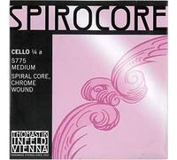 Thomastik Einzelsaite für Cello 1/4 Spirocore - A-Saite Spiralseilkern, Chrom umsponnen, mittel