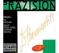 Thomastik single string for cello 3/4 precision - D string solid steel core, chrome wound, medium