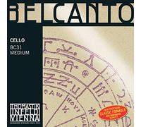 Thomastik Einzelsaite für Cello 4/4 Belcanto - C-Saite Spiralkern, Wolfram umsponnen, mittel