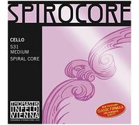Thomastik Einzelsaite für Cello 4/4 Spirocore - A-Saite Spiralseilkern, Chrom umsponnen, mittel