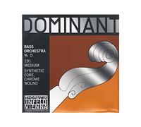 Thomastik single string for double bass 3/4 dominant - D string nylon core, chrome wound, orchestral tuning, medium
