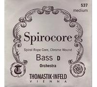 Thomastik single string for double bass 3/4 Spirocore - C string (low) spiral core, chrome wound, orchestral tuning, soft