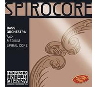 Thomastik single string for double bass 3/4 Spirocore - D string spiral core, chrome wound, orchestral tuning, medium