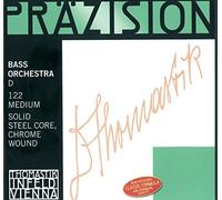 Thomastik single string for double bass 4/4 precision - H/B string solid steel core, chrome wound, solo tuning, medium