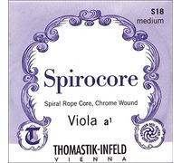 Thomastik single string for viola 4/4 Spirocore - D string spiral core wound in chrome steel, soft