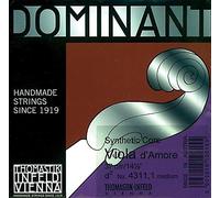 Thomastik Single String for Viola d'amore Dominant Scale 38.5 cm - D''-String Resonance, Steel Wound - 720