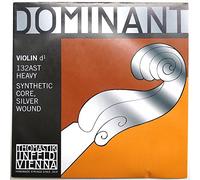 Thomastik Single string for Violin 4/4 Dominant - D-string Synthetic Core, Silver Wound, Strong