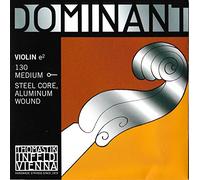 Thomastik Single string for Violin 4/4 Dominant - E-string steel core, Aluminium Wound, Medium, Ball End