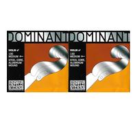 Thomastik Single string for Violin 4/4 Dominant - E-string steel core, Aluminium Wound, Medium, Ball End (Pack of 2)