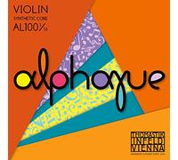 Thomastik Single string for Violin ALPHAYUE 1/16, scale 215mm/8.5" steel core - E-string steel core, pewter