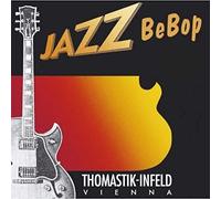 Thomastik single string G .019 plain steel, brass-plated P19 for electric guitar set Jazz Bebop BB111; Power Brights RP111