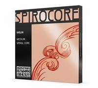 Thomastik single string for 4/4 violin Spirocore - E-string spiral rope core, aluminum wound, medium