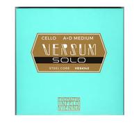 Thomastik string set for cello 4/4 Versum Solo - set A+D string, steel wire, winding made of special alloy, medium