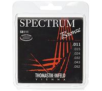 Thomastik Saiten für Akustikgitarre Spectrum Bronze Series nickelfrei Satz SB111 light .011-.052,White Black Red Blue,Small Medium Large X-Large 2X-Large