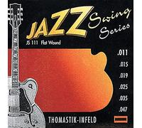 Thomastik Saiten für E-Gitarre Jazz Swing Series Nickel Flat Wound Satz JS111 Light .011-.047w,silver