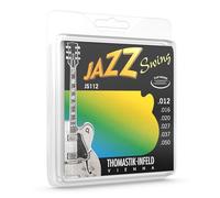 Thomastik Strings for Electric Guitar Jazz Swing Series Nickel Flat Wound Set JS112 Medium Light .012-.050w