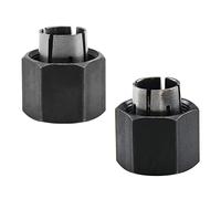 Thomegoods 2PCS 19691 1/4" and 19693 1/2" Router Collet fits for Dewalt 326286-04,326286-03, Hitachi 323-293,325-199, 323-421,Bosch 2610906283,2610906284