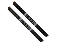 THOMIX 2 Pcs Car Stainless Steel Door Sill Protector Stickers for Smart 451 453 Fortwo, Non-Slip Anti-Scratch Threshold Guard Kick Plates Car Trim Accessories,A Black