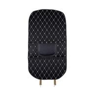 THOMIX 2PCS Car Anti-kick Protector Mats for BMW X5 30i 30d 40i 40d 45e M50i X5M, Leather Backrest Anti-Kick Pads, Black