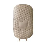 THOMIX 2PCS Car Anti-kick Protector Mats for MINI Countryman One/Cooper/Cooper S, Car Seat Back Protector Leather Backrest Anti-Kick Pads Car Seat Protective Cushion Accessories,Long-Beige