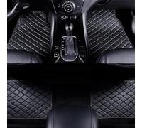 THOMIX Car Leather Floor Mats for LEXUS IS300h/ ES-300h/ LS 500h RHD, All Weather Waterproof Non-Slip Leather Floor Liner Protection, Car Floor Mat, Car Interior Accessories,A Black