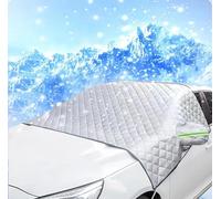 THOMIX Car Windscreen Covers for Nissan Elgrand E52 2012-2023, Car Frost Windscreen Cover With Side Wing Mirror Cover Car Windshield Snow Cover Against Snow Frost UV Dust,A 230 * 145