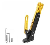 THOMIX Motorcycle Kickstand for Suzuki RM 85 2002-2024, CNC Aluminum Alloy Tripod Holder Kickstand Foot Side Support Stand, Adjustable Length, Easy Installation,C Gold