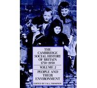 Thompson - Cambridge Social History of Britain 1750 1950 - New paperb - P555z